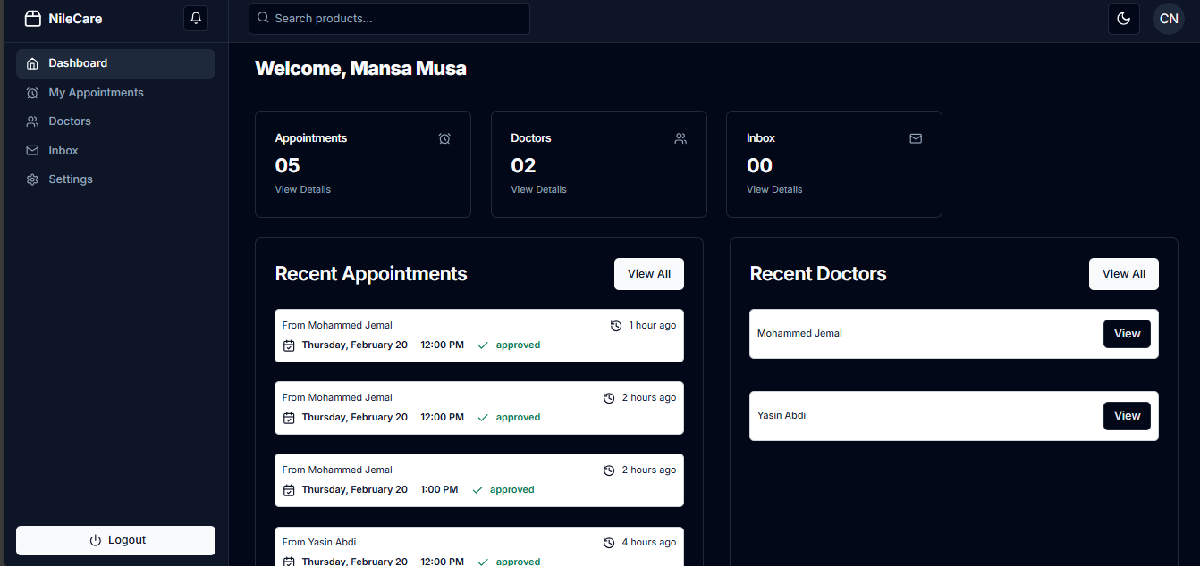 NileCare Healthcare Platform
